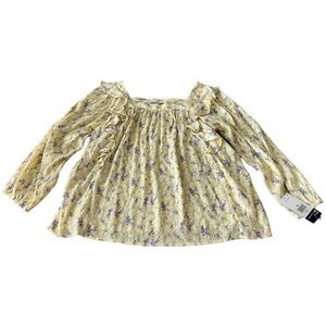 Chaps Womens Long Sleeve Blouse, NWT, Size-M